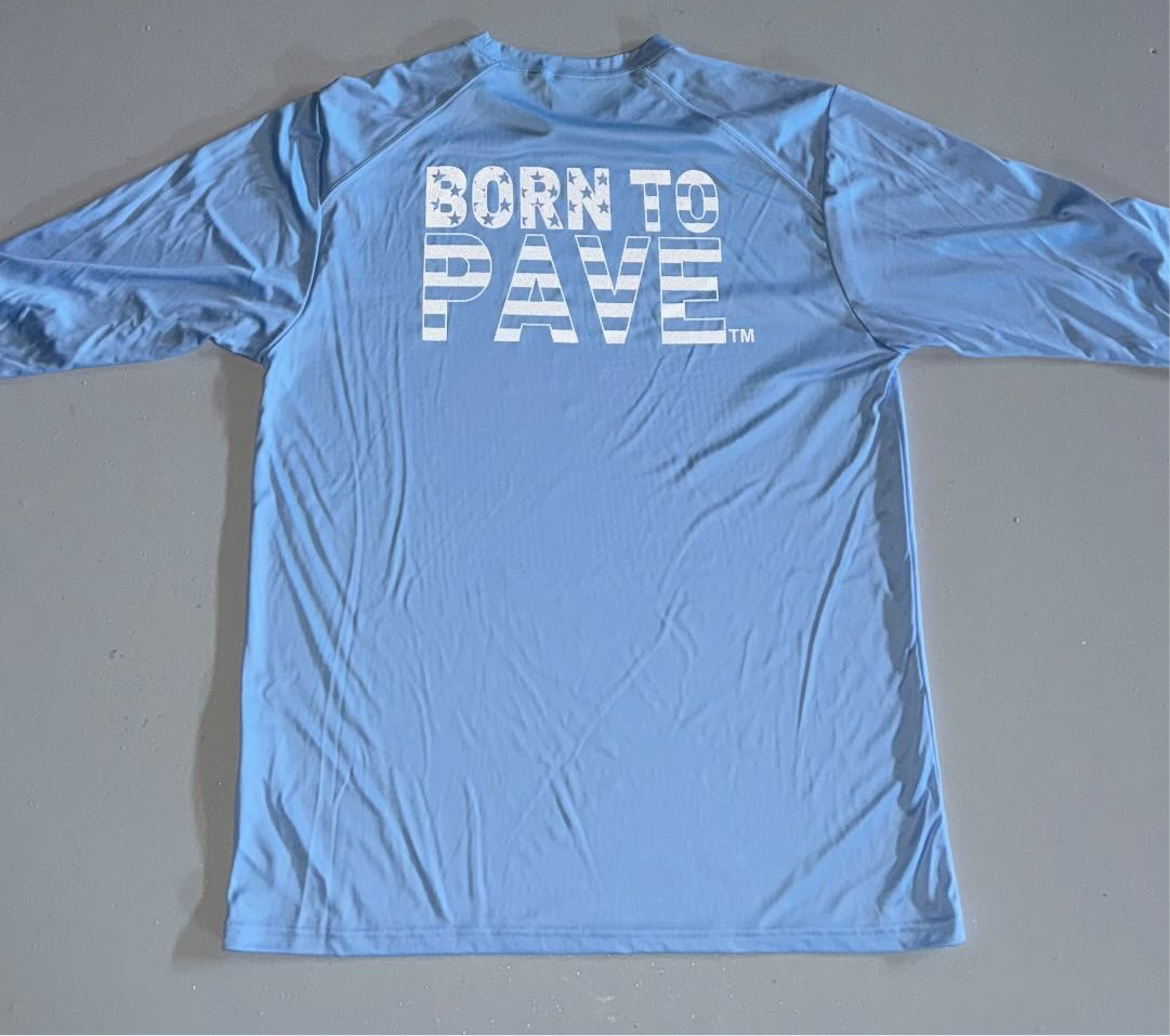 Born to Pave Fishing Shirt Reflective to Flash