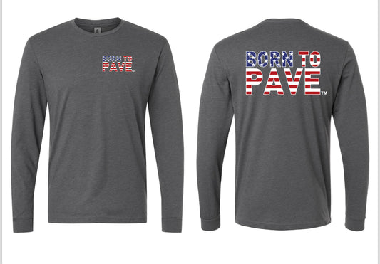 Born To Pave™ American Flag L/S