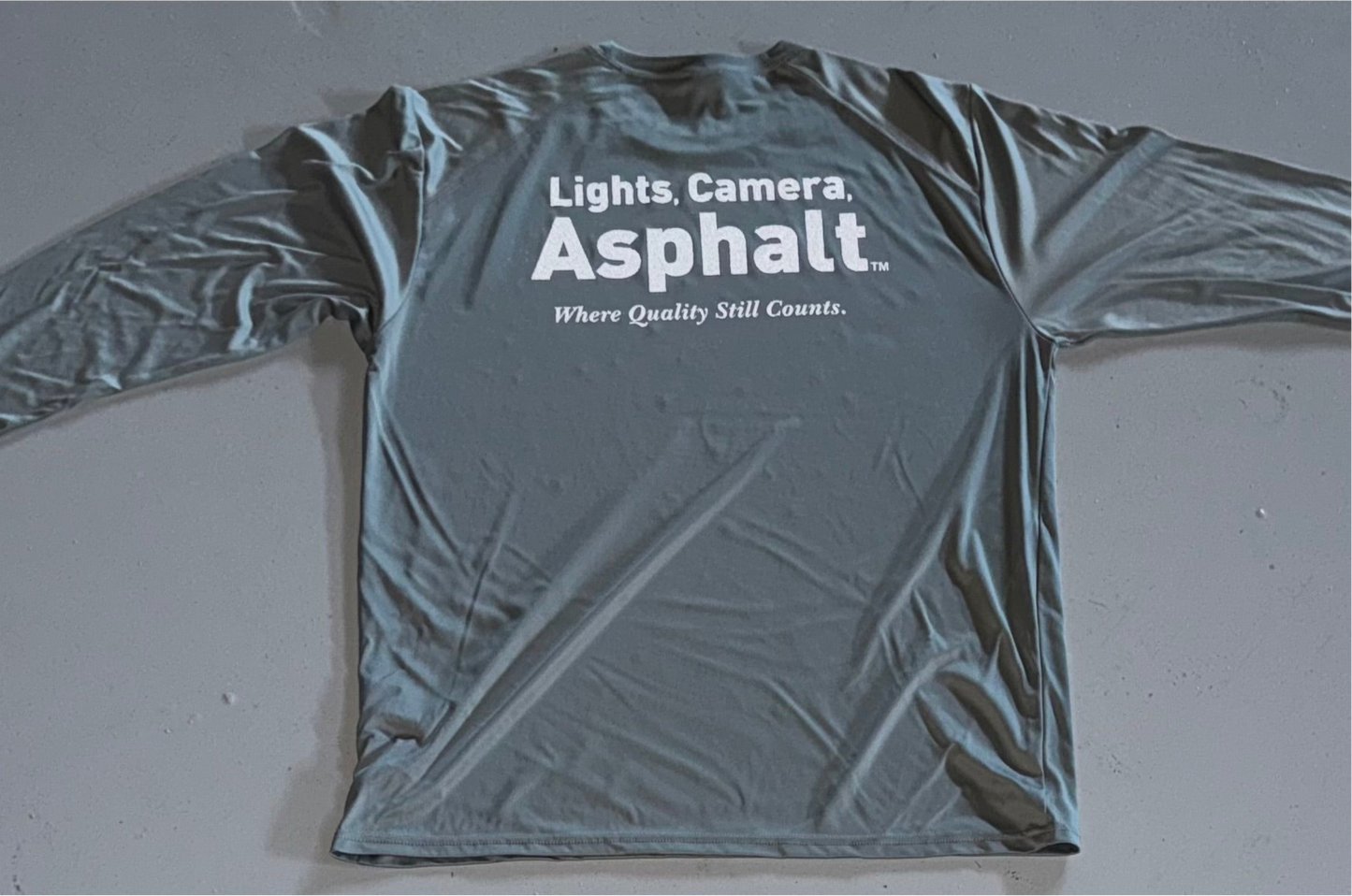 Born To Pave Fishing Shirt Lights Camera Asphalt Reflective to Flash