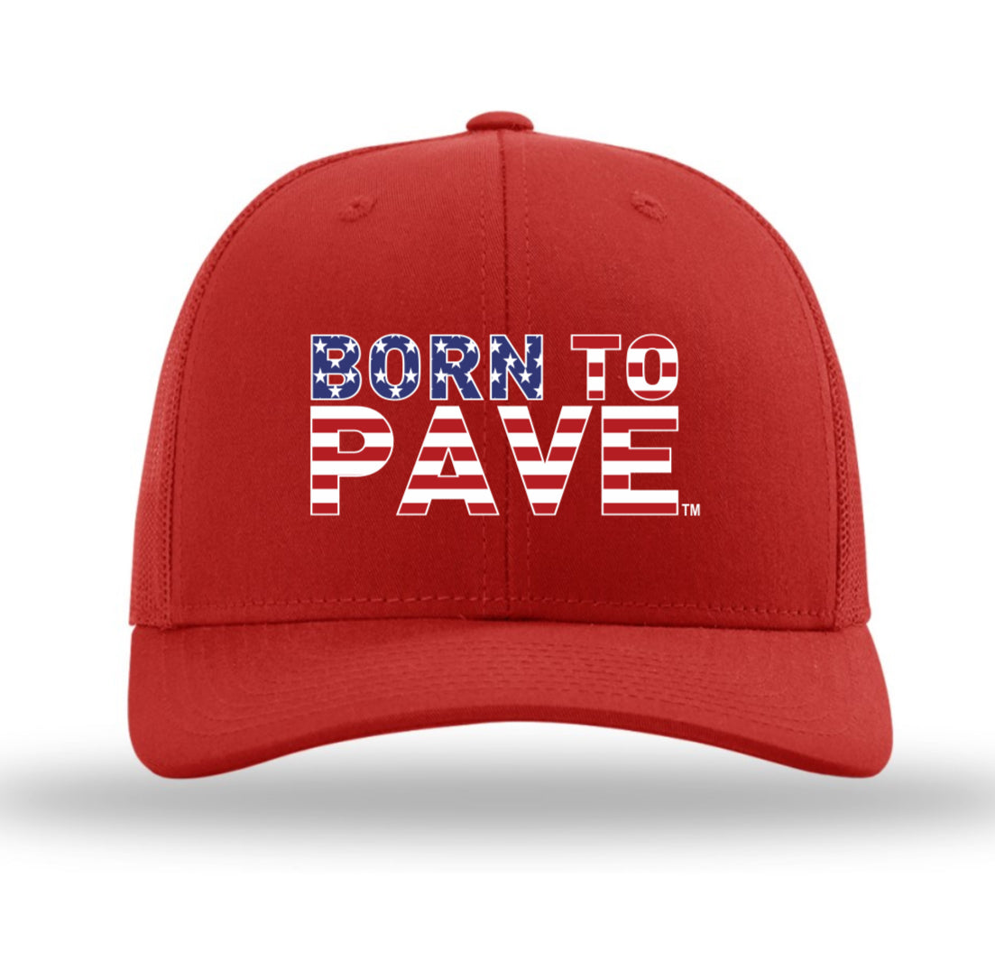 Born To Pave Red Richardson Trucker