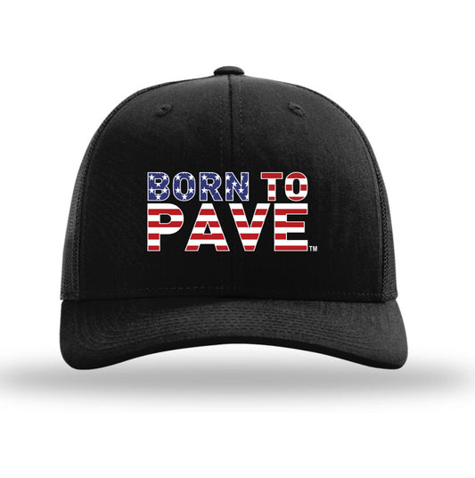 Born To Pave Black Richardson Trucker