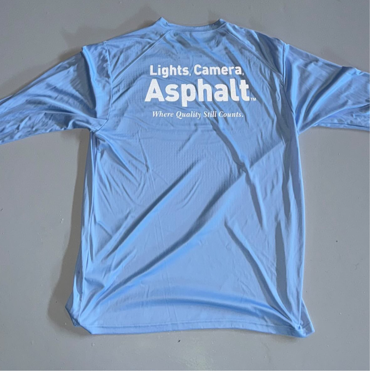 Born To Pave Fishing Shirt Lights Camera Asphalt Reflective to Flash